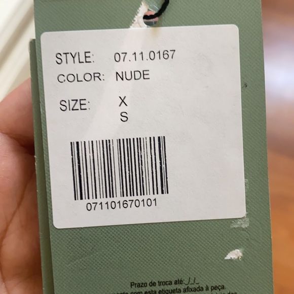 NWT ROSA CHA Lena Sequin Nude Faux-Wrap Tapered Jumpsuit - Picture 7 of 8